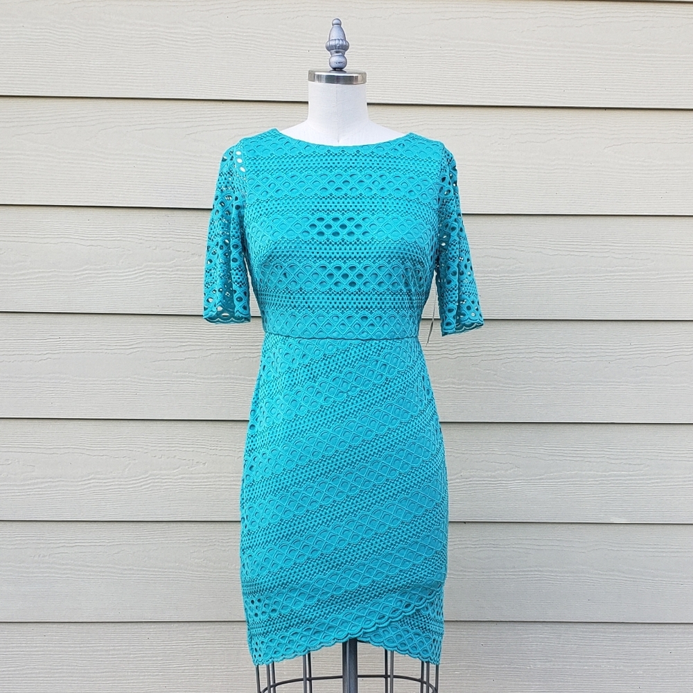 NEW Jessica Howard Sheath Turquoise Women's Dress